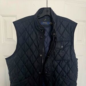 Ralph Lauren Polo Men's Dark Blue Quilted Vest